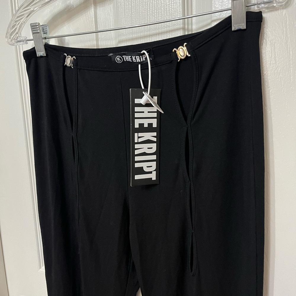 Nwt The Kript Chepi Bootleg Jersey Trousers Size Large — image 6 of 7